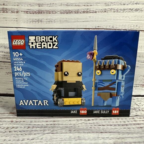 Lego Brick Headz Avatar Jake Sully and his Avatar New Lot of 2 - Picture 2 of 5